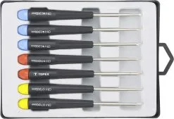 TOPEX Precisionsskruvmejselsats, 7 Delar