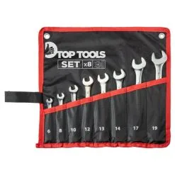 TOP TOOLS Blocknyckelset 6-19 Mm, 8 Delar