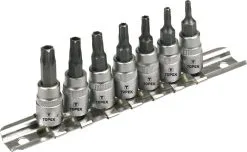 TOPEX Tamperproof Torx, 7 Delar