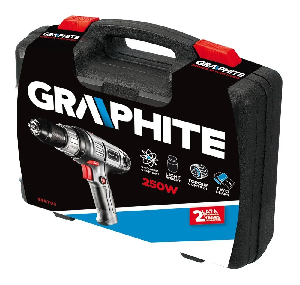 Graphite Borrskruvdragare, 250W - Bild 2