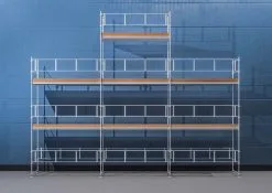 Gardeney Byggnadsställning Ram 9x6 M + Gaveltopp - Stål