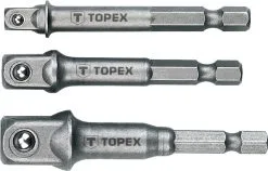 TOPEX Förlängningsadaptrar 1/4", 3/8", 1/2"