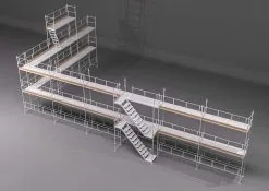 Gardeney Byggnadsställning Ram 182m2 - Stål