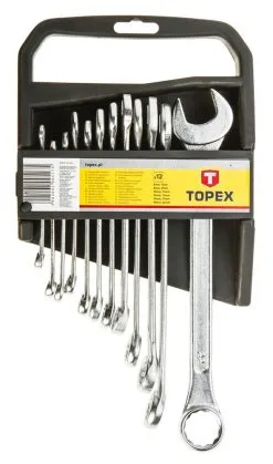TOPEX Blocknyckelset 6 - 22 Mm, 12 Delar