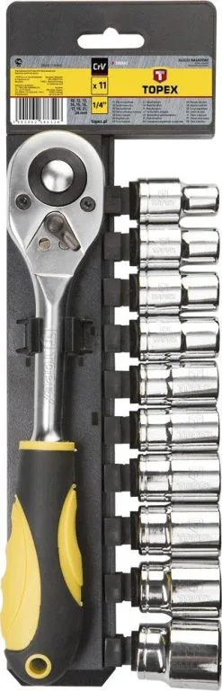 TOPEX Hylsset 1/2", 11 Delar