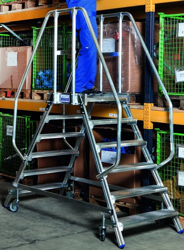 Arbetsplattform Tvåsidig - 6 Stegs Rullbar