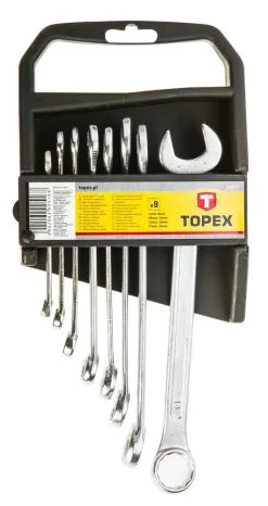 TOPEX Blocknyckelset 6 - 19 Mm, 8 Delar