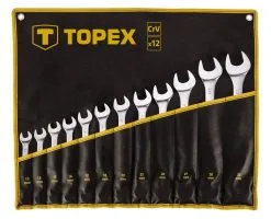 TOPEX Blocknyckelset 13 - 32 Mm, 12 Delar