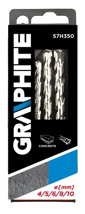 Graphite Svart & Vit Murborrsats, 5 Delar - Bild 2