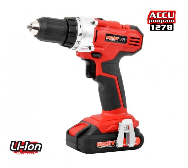 Hecht Borrskruvdragare Med Låda & 2 Batterier - Accu Program 1278